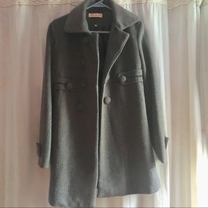 juniors/child gray pea coat